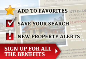 Sign up for property searches with Anita Painter Campbell River Realtor